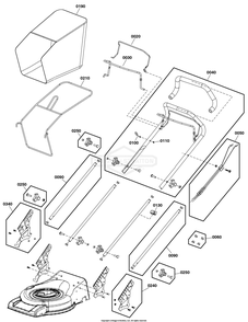 Handles And Controls Group Diagram and Parts List for 2691764-00 3IN1 Briggs and Stratton Lawn Mower
